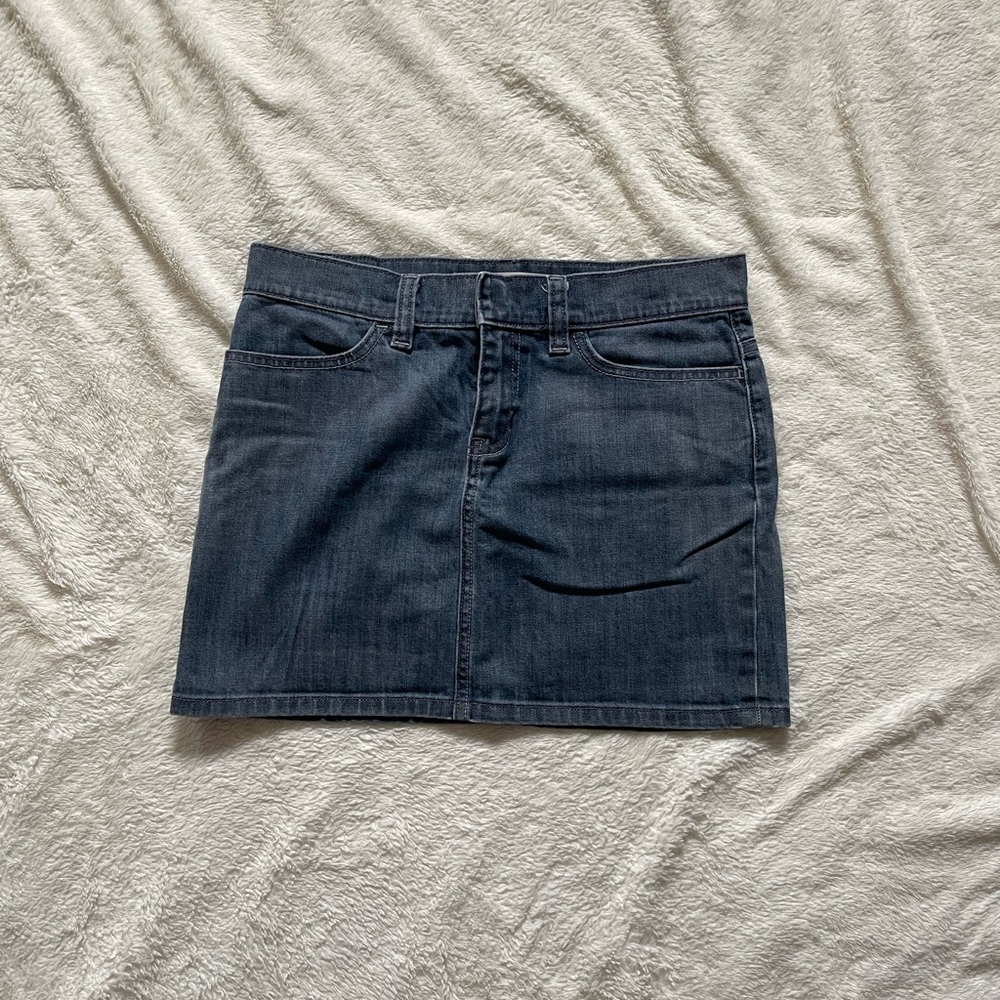 gap jean skirt